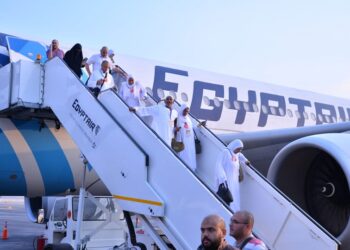 76579879987 مصر للطيران: تسيير 13 رحلة جوية غدا من جدة والمدينة لعودة الحجاج المصريين