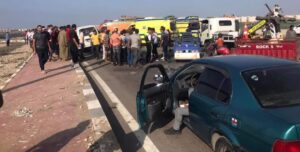 مصرع وإصابة 24 في حادث مروع بمدخل الحي الإماراتي ببورسعيد
