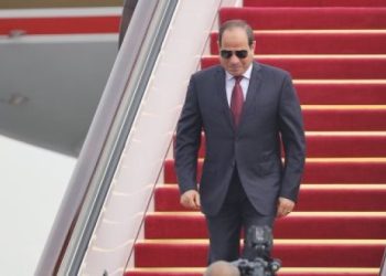 20180901065000500 الرئيس السيسي يعود إلى أرض الوطن بعد مشاركته في مؤتمر بغداد