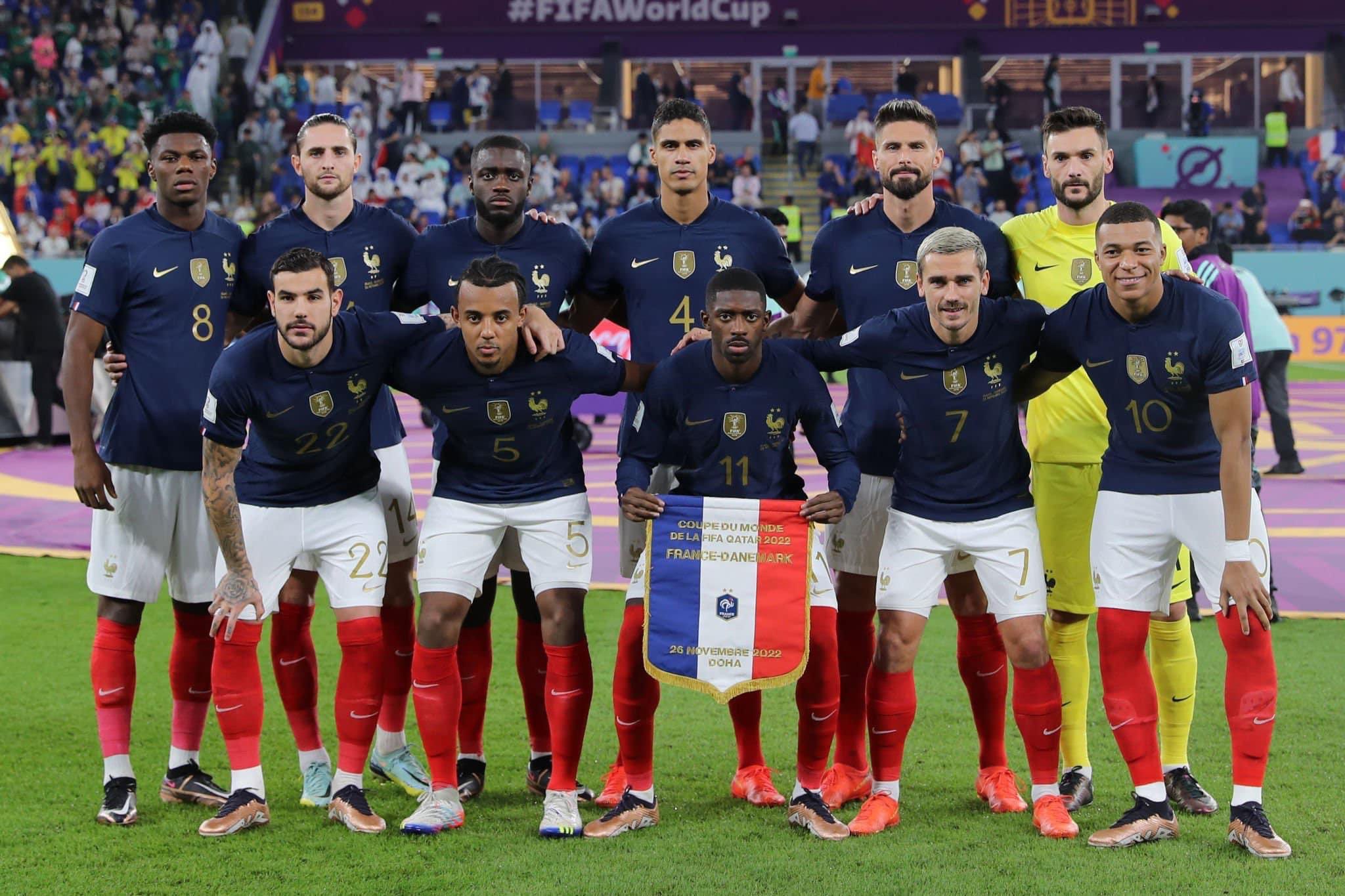 تشكيل فرنسا أمام المغرب