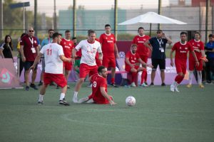 مباراة مشجعي صربيا وبولندا بولندا تهزم صربيا في نهائي كأس المشجعين في قطر