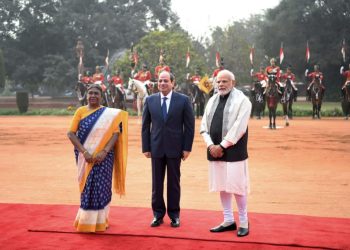 IMG 20230125 WA0042 الرئيس السيسي في الهند| استقبال تاريخي بساحة القصر الرئاسي (صور)