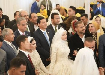 1 11 زفاف جماعي لـ32 عريسا وعروسة بالفيوم.. وهدية من الرئيس السيسي