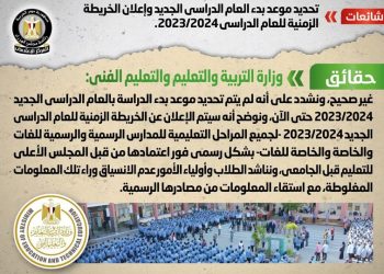 وزارة التعليم تحديد موعد بدء العام الدراسي الجديد ..وزارة التعليم تكشف الحقيقة