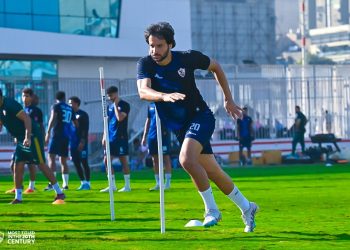 محمود علاء في تدريب الزمالك 8 غيابات في صفوف الزمالك قبل مواجهة المقاولون اليوم في الدوري الممتاز