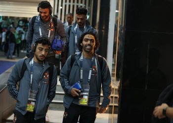 وصول لاعبي الأهلي إلى استاد القاهرة