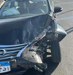 5 8 إصابة النائب كريم السادات في حادث وتحطم سيارته