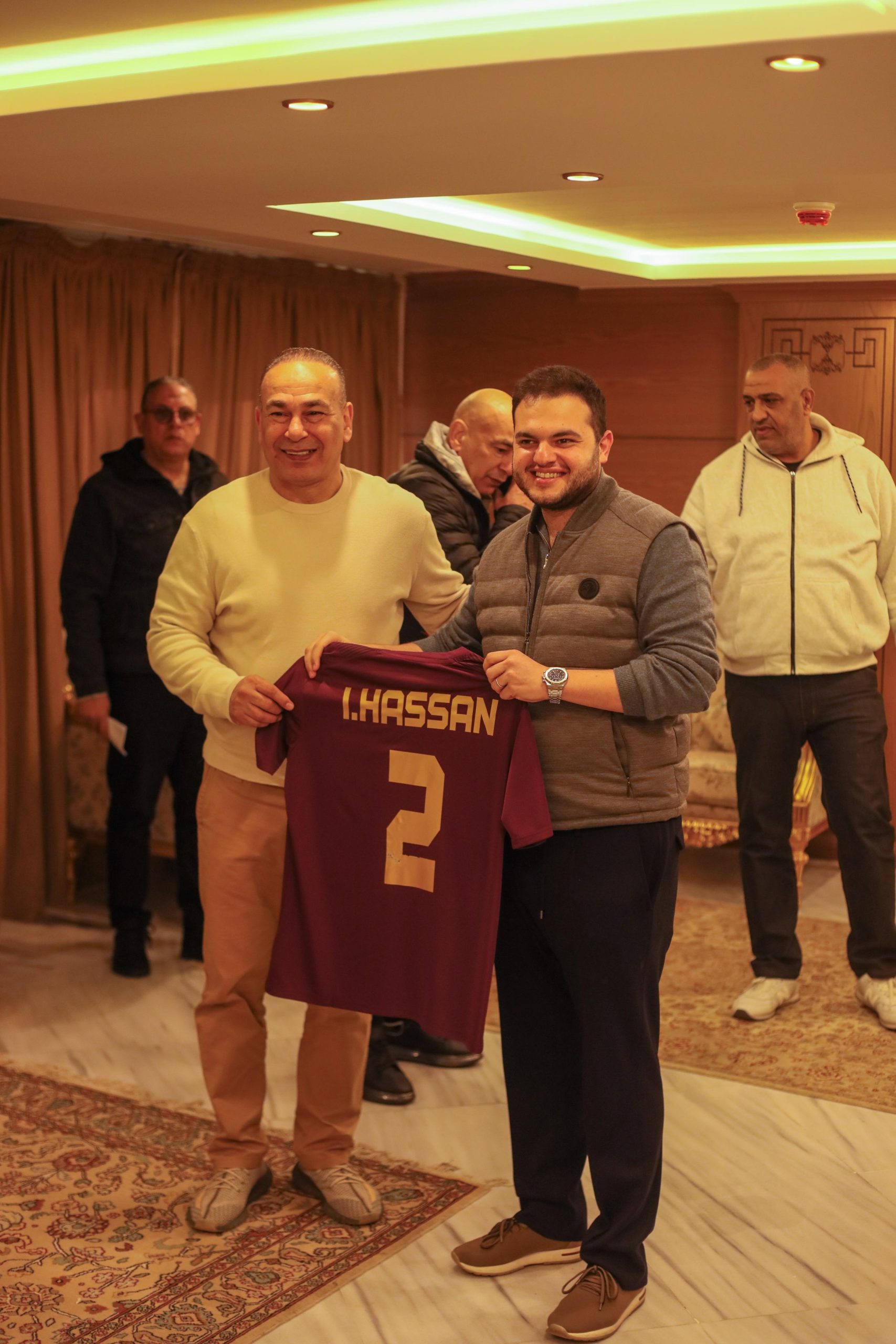 إبراهيم حسن بقميص سيراميكا scaled سيراميكا يحتفي بـ حسام وإبراهيم حسن من مباراة الجونة