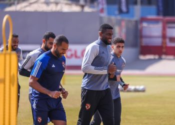 موديست في تدريب الأهلي الأهلي يبدأ الأثنين الاستعداد لنهائي كأس مصر أمام الزمالك