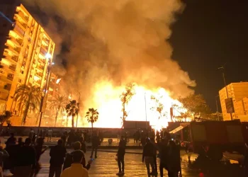4 3 اجتماع 4 وزراء في مسرح حادث حريق استديو الأهرام