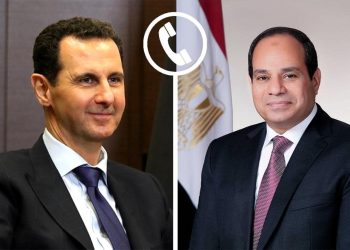 الرئيس السيسي وبشار الأسد الرئيس السيسي ونظيره السوري بتادلان التهاني بمناسبة حلول شهر رمضان