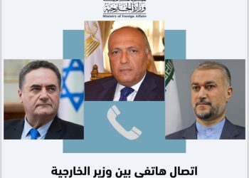 435716249 745935047716344 2256002323399521376 n شكري يجرى اتصالات هاتفية مع وزيري خارجية إيران وإسرائيل